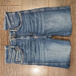 NWOT Free People High Rise Blue Denim Shorts